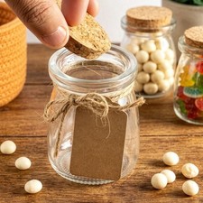 20/30 Pack Glass Yogurt Jars