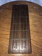 Antique wooden cribbage with