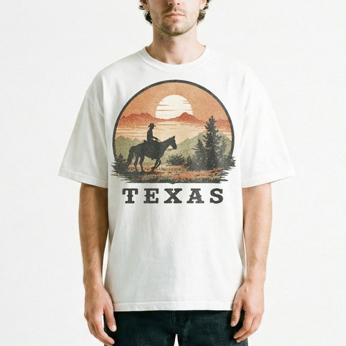 Vintage texas cowboy horse - vintage,