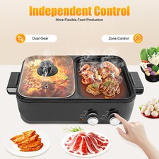 Electric Grill with Hot Pot
