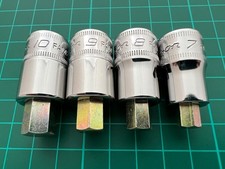 new snap on tools usa 7mm 8mm 9mm 10mm stubby hex allen sockets 3/8" drive (6500