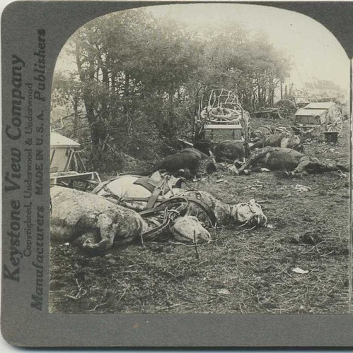 Wrecked supply train - wrecked, with