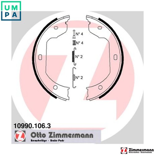 Brake shoe set parking - set,