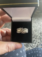 Diamond and Baguette Ring Cocktail Ring
