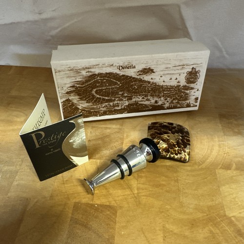 Murano glass bottle - stopper,