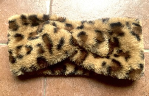 Fluffy leopard headband - fluffy,