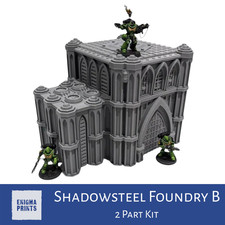Shadowsteel Foundry B | Augusta | Gothic Terrain Scenery for Tabletop Wargaming