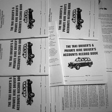 3 x TAXI ACCOUNTS daily LOG BOOK 53 week 7 day record keeping meter cab driver