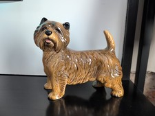 Vintage Coopercraft Cairn Terrier Large Dog Figurine Statue Ornament Decorative