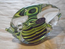 Josef Marcolin Signed Dartington  Crystal  Fish