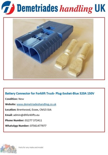 Battery connector for forklift - battery,