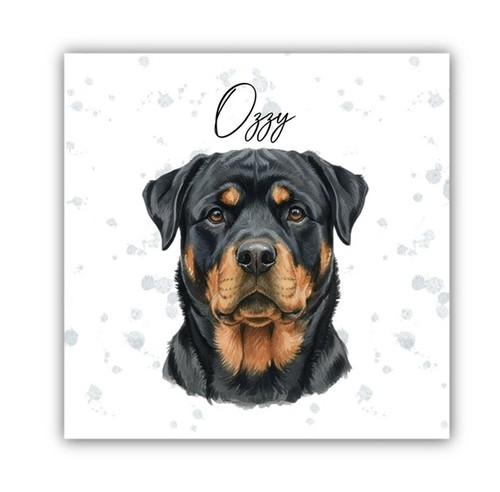 Rottweiler personalised fridge - rottweiler,