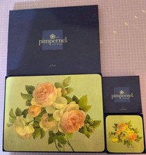 Portmeirion Pimpernel Roses Placemats and Coasters