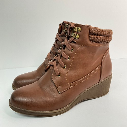 Lotus womens boots brown - womens, faux