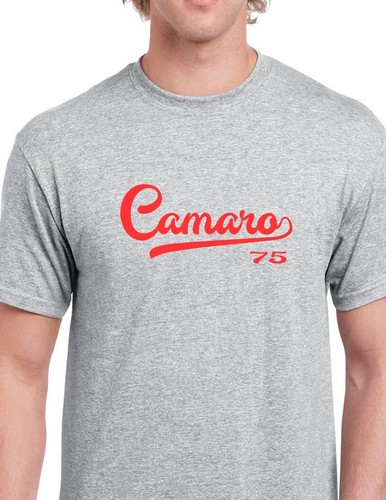 Camaro script tail shirt - camaro, 75