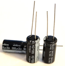 1000uF 25V Capacitors Electrolytic Pack of 3 Nichicon Low ESR 105 C 10mm x 20mm