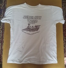 True Vintage Jeremiah Weed T Shirt Size M Brown And Cream 80s Rare