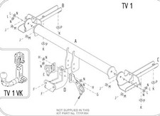 Towtrust Fixed Flange Towbar For Vauxhall/Opel Insignia Hatch 2008 To 2017