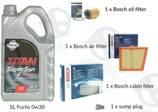 FITS FORD FIESTA ZETEC 1.5 TDCI 15-18 BOSCH SERVICE KIT (MK7) OIL, AIR & CABIN