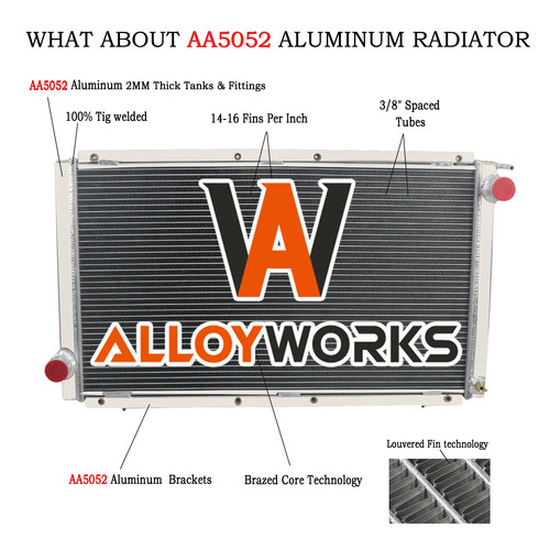 Row radiator alu fits subaru - 3,