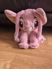 Disney Store Lilo & Stitch Pink Angel Alien 15" Large Soft Stuffed Animal Plush
