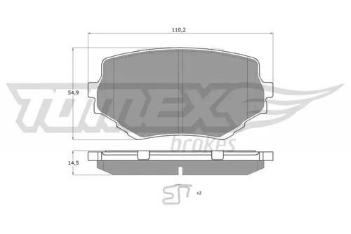 Brake pads front axle 60 - brake,