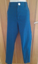 Zara Women's Stretch-Skinny Pants with Check Pattern Size L Good Condition