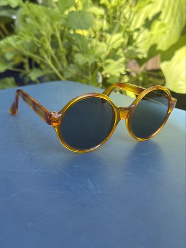Vintage 1970s round amber - 1970s,