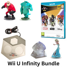 Disney Infinity Portal Base + Characters + Wii U Game Bundle 3.0 Set