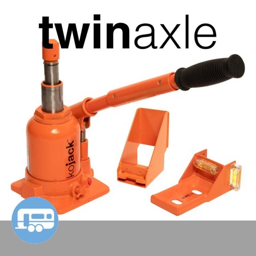 Kojack for twin axle caravans - axle,