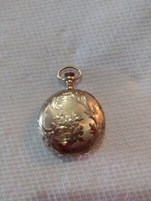 Vintage 1903 Solid 14K Gold Waltham Ladies Pocket Watch NOT WORKING NO CRYSTAL
