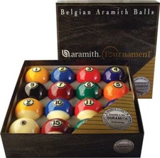 Aramith Tournament Duramith American Pool Ball Set 2 1/4" (57mm)