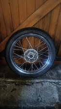 Triumph Bonneville Spoked Wheel 18" C/W Nearly New Avon Roadrider 100 90 18 Tyre