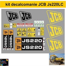 JCB JS 220LC Decals Stickers