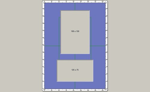 Size display mount - a4, for