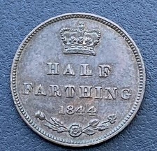 Victoria 1844 Half Farthing