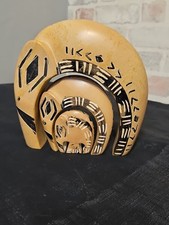 African Soapstone Nesting Elephants