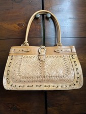 Vintage Handbag By Liz Claiborne Natural Leather Handbag 37/42/13cm