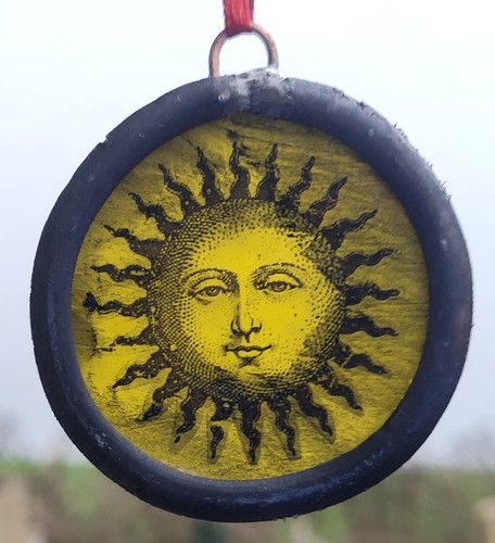 Stained glass sun suncatcher - stained,