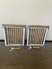 2x Safety 1st U-Pressure Fit Easy Close Door Stair Gate Baby Pet Dog - 73cm-80cm