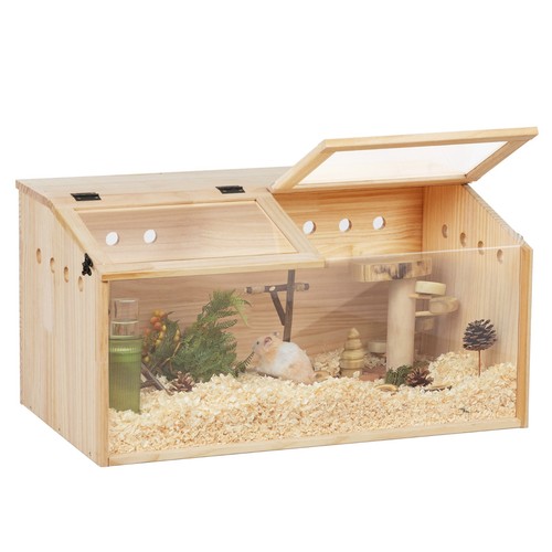 Wooden hamster cage - hamster,