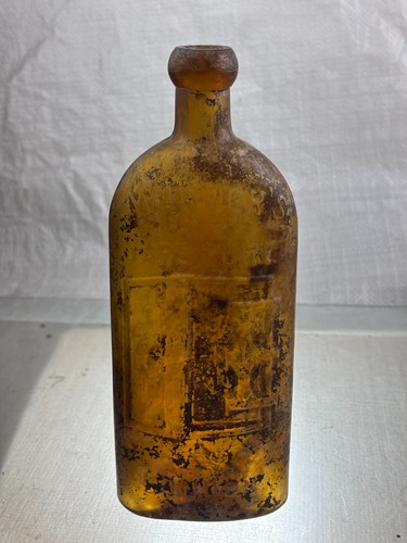 61605 old antique glass bottle - antique,