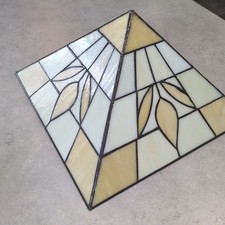 Uplighter Lampshade For Ceiling Tiffany Style Pyramid Shades Of Cream