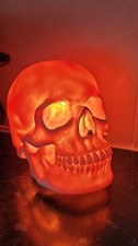 Heico Kein Spielzeug Skull Table  Lamp Germany 1990 Rare Collectors