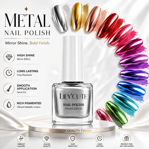Metallic nail polish super - nail,