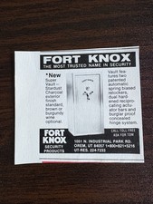 1984 PRINT AD FORT KNOX