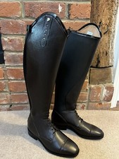 New Petrie Mila Brown Leather Long Riding Boots 37