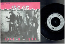 STRAY CATS ROCK THIS TOWN 1981 7 INCH VINYL SINGLE