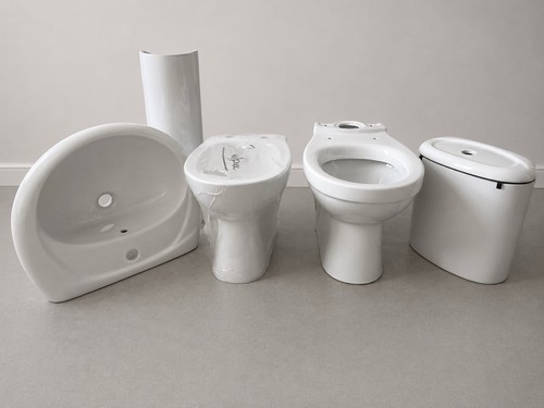 New porcelain bathroom suite - new,