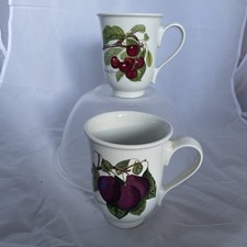 portmeirion pomona footed mugs